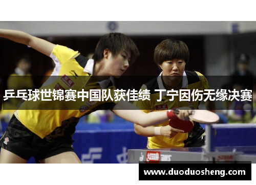 乒乓球世锦赛中国队获佳绩 丁宁因伤无缘决赛